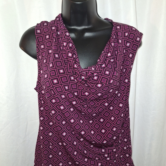 Georgeblack and Gray Ruched Blouse - Picture 2 of 5